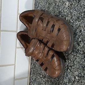 Dr. Comfort Brown Leather Casual Sandals. Size 9 Wide